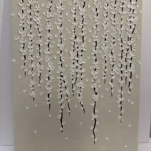 Delicate spring blossoms swaying in the breeze